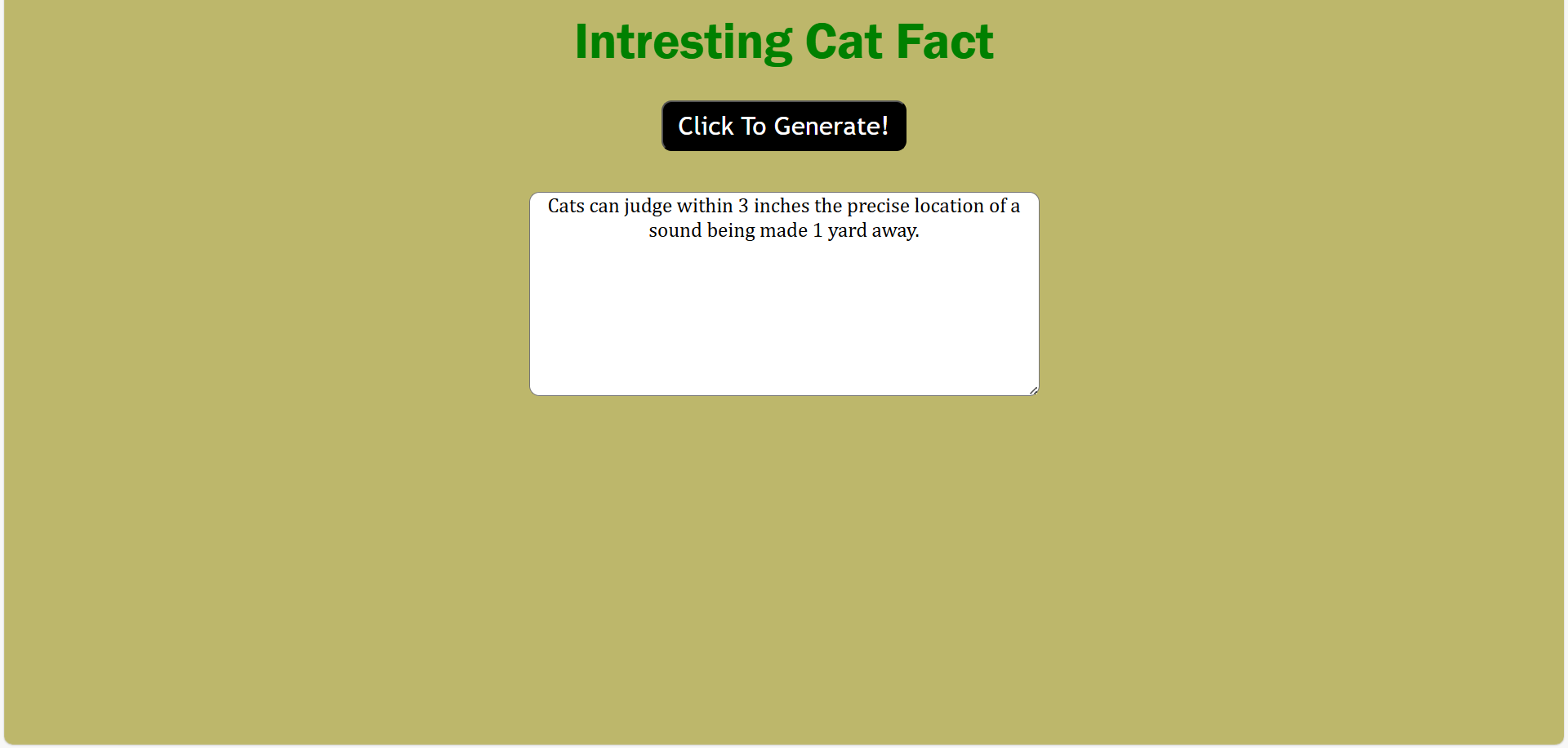 Cat Fact