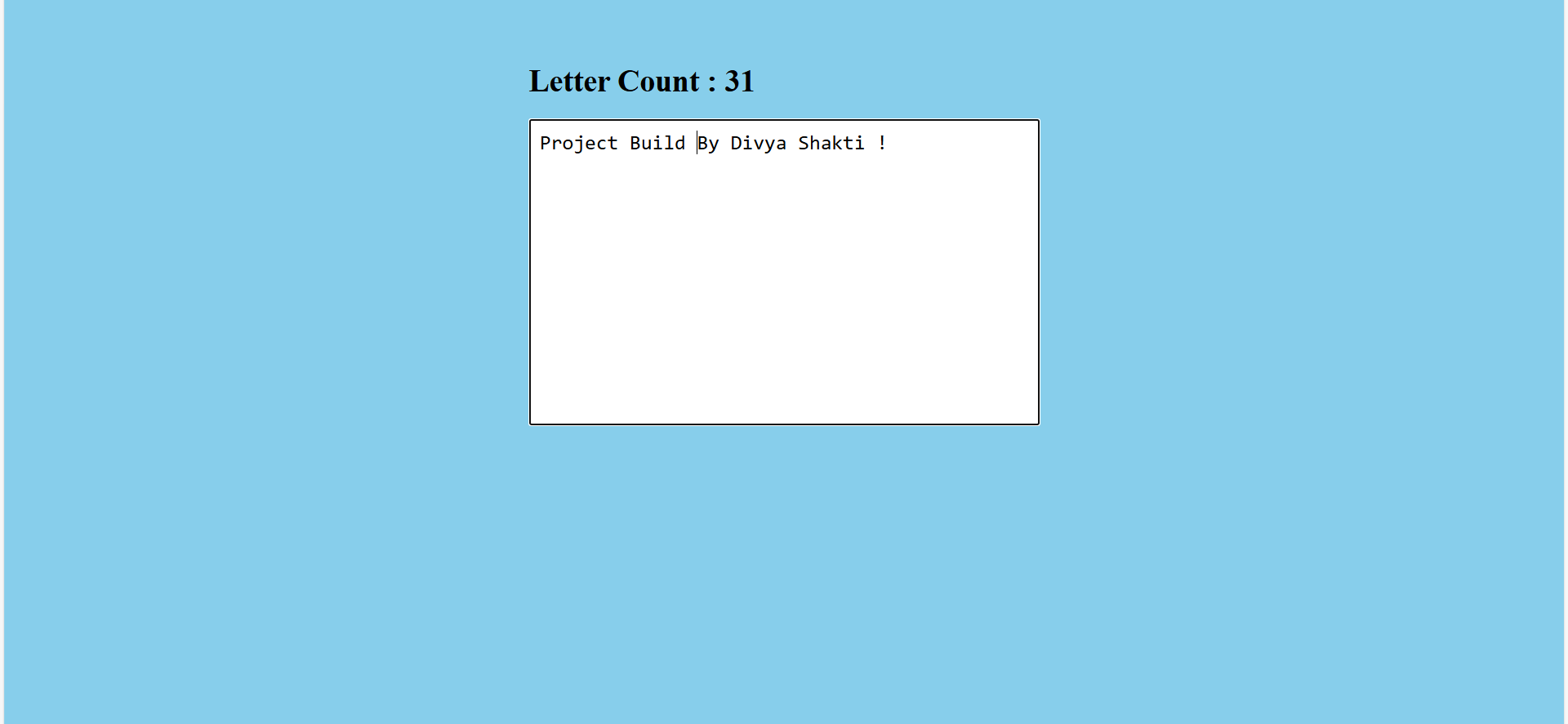 Letter Counter