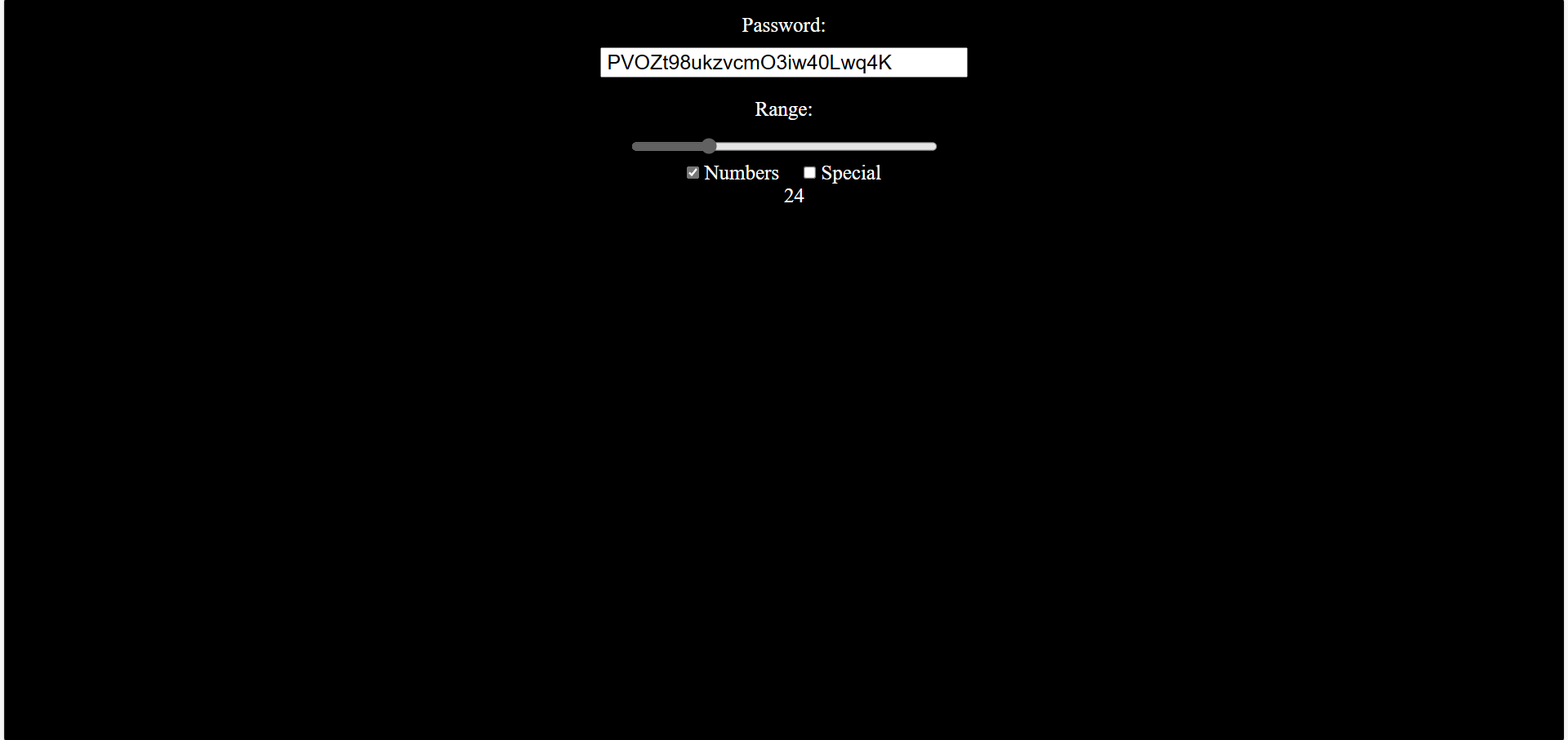 Special Random Password
