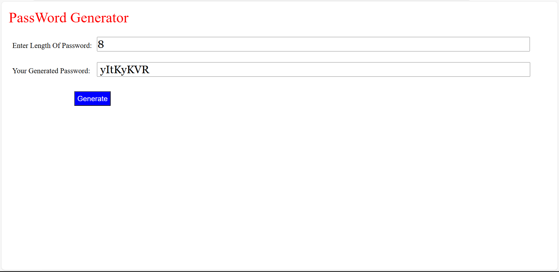 Random Password